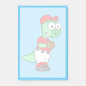 Ein Pachycephalosaurus Baseball Pitcher. Post-it Klebezettel (Vorderseite)