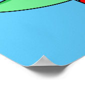 Ein Pachycephalosaurus Baseball Pitcher. Poster (Ecke)