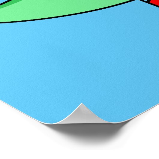 Ein Pachycephalosaurus Baseball Pitcher. Poster (Ecke)