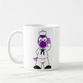 Ein Pachycephalosaurus Dinosaur Marine Sailor. Kaffeetasse (Links)