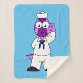 Ein Pachycephalosaurus Dinosaur Marine Sailor. Sherpadecke (Vorderseite)