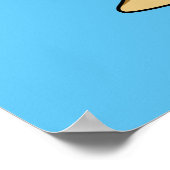 Ein Pachycephalosaurus Dinosaurier Playing Golf. Poster (Ecke)