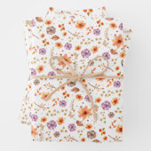 Ein Packpapier, das Ihnen die Herbststimmung gibt Geschenkpapier Set (Beispiel)