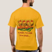 Ein Paddel, zwei Paddel, Paddel drei T-Shirt (Rückseite)