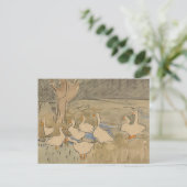 Ein Paddeln der Enten Postkarte (Stehend Vorderseite)