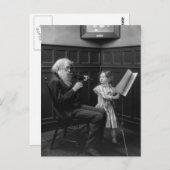 Ein Page Turner, Anfang des 19. Jahrhunderts Postkarte (Vorne/Hinten)