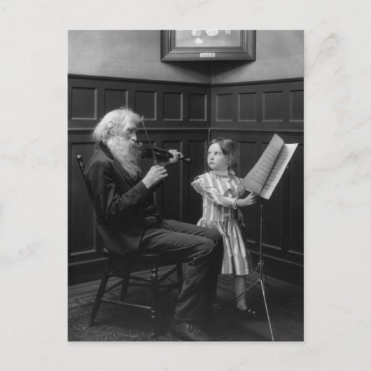 Ein Page Turner, Anfang des 19. Jahrhunderts Postkarte (Vorderseite)