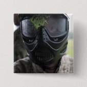 Ein Paintball rund Button (Vorderseite)