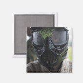 Ein Paintball rund Magnet (Vorderseite/Rückseite)