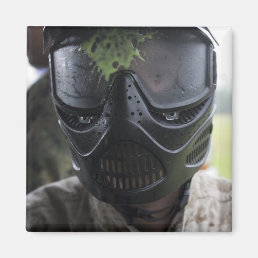 Ein Paintball rund Magnet (Vorne)