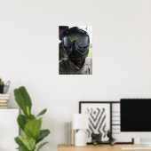 Ein Paintball rund Poster (Heimbüro)