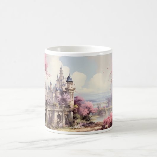 Ein Palast im Stil der Wasserfarbe Kaffeetasse (Mittel)