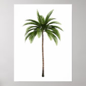Ein Palm Tree Tropical Beach Island Art Simple Fun Poster (Vorne)
