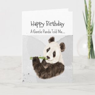 Ein Panda Bären Persönlichkeit Geburtstag Fun Tier Karte