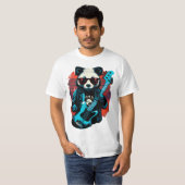 Ein Panda mit Gitarre T-Shirt (Vorne ganz)