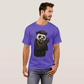 Ein Panda-Rapper-Mädchen T-Shirt (Vorne ganz)