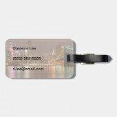 Ein Panorama der New- York CitySkyline Gepäckanhänger (Rückseite horizontal)