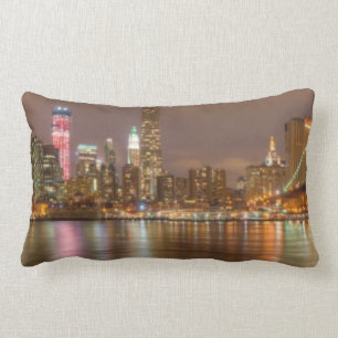 Ein Panorama der New- York CitySkyline Lendenkissen