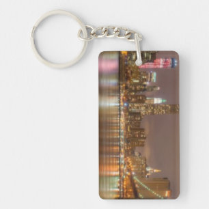 Ein Panorama der New- York CitySkyline Schlüsselanhänger