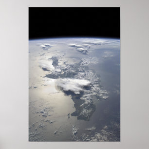 Ein Panoramablick der Insel von Hispaniola Poster