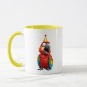 Ein Papagei, der sich für einen Clown hält. Tasse (Links)
