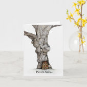 Ein Papercut ist die letzte Rache eines Baumes Karte (Gelbe Blume)