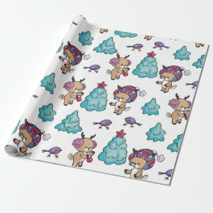 Ein Papier für Vögel und Fauna Geschenkpapier