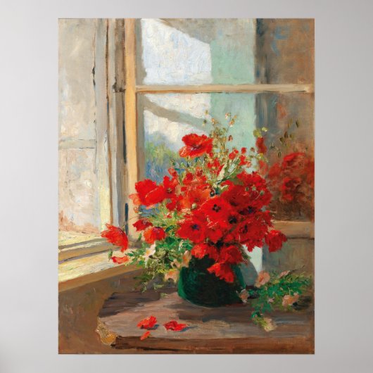 Ein Pappstollen am Fenster Poster (Vorne)