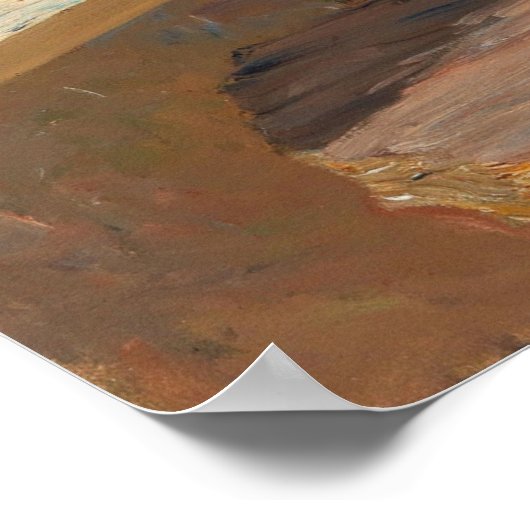 Ein Pappstollen am Fenster Poster (Ecke)