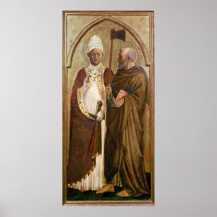 Ein Papst und ein St. Matthias, c.1428-29 Poster