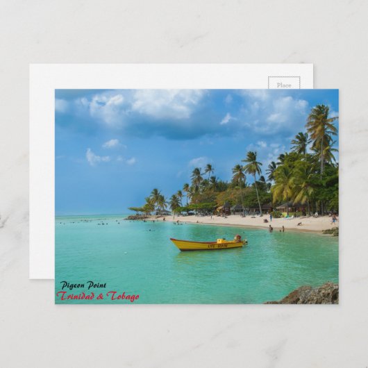 Ein Paradies der Karibik Postkarte (Vorne/Hinten)