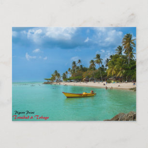 Ein Paradies der Karibik Postkarte