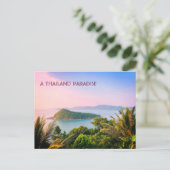 Ein Paradies in Thailand Postkarte (Stehend Vorderseite)