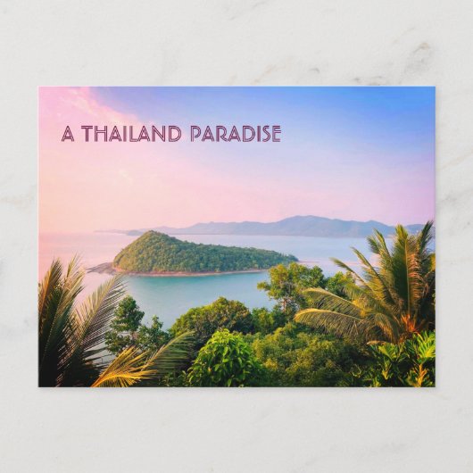 Ein Paradies in Thailand Postkarte (Vorderseite)