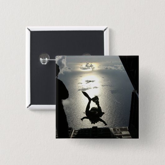 Ein Parareskuemer der Luftwaffe Button (Vorne & Hinten)