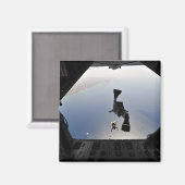 Ein Parareskuemer der US-Luftwaffe springt aus Magnet (Vorderseite/Rückseite)