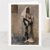 Ein Pariser Bettler, John Sargent 1880 Karte (Vorderseite)