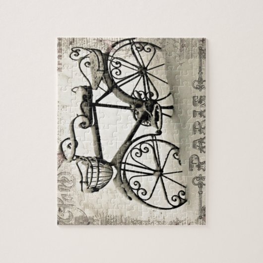 Ein Pariser Fahrrad Puzzle (Vertikal)