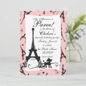 Ein Pariser Party Einladung (Stehend Vorderseite)