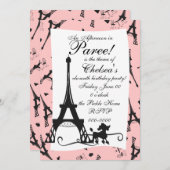 Ein Pariser Party Einladung (Vorne/Hinten)
