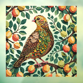 Ein Partridge in einem Birnbaum-Ausschnitt im Stif Fensteraufkleber (Blatt 3)