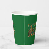 Ein Partridge in einem Birnbaum-Ausschnitt im Stif Pappbecher (Rechts)