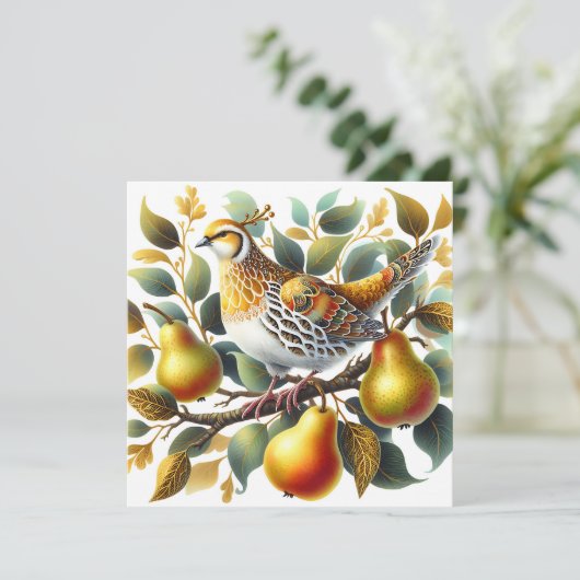 Ein Partridge in einem Birnbaum Weihnachten (Stehend Vorderseite)