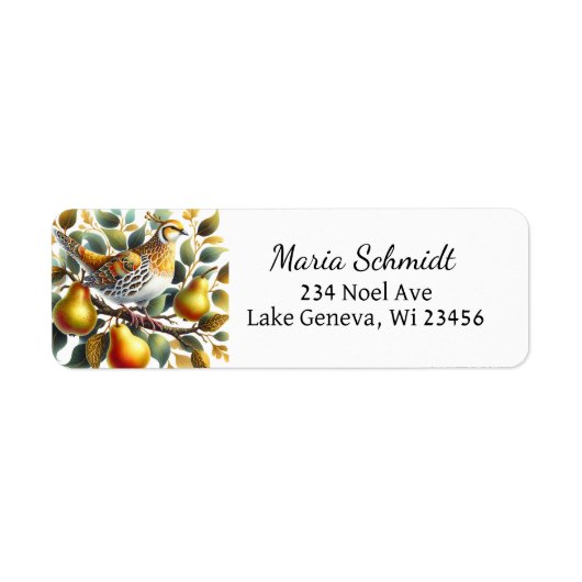 Ein Partridge in einem Birnbaum Weihnachten (Vorne)