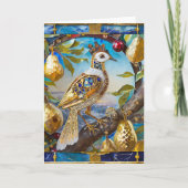 Ein Partridge in einem Birnenbaum Dankeskarte (Vorderseite)