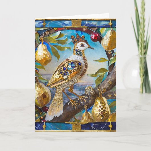 Ein Partridge in einem Birnenbaum Dankeskarte (Vorderseite)