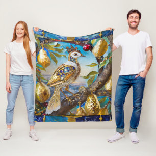 Ein Partridge in einem Birnenbaum Fleecedecke