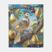 Ein Partridge in einem Birnenbaum Fleecedecke (Vorderseite)