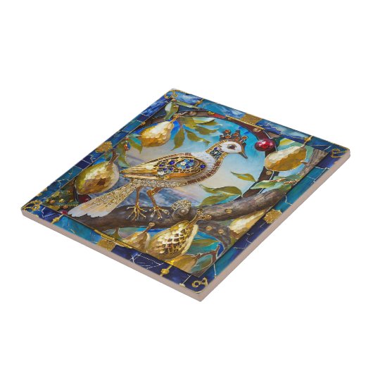 Ein Partridge in einem Birnenbaum Fliese (Seite)