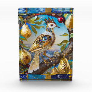 Ein Partridge in einem Birnenbaum Fotoblock